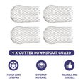 thumbnail image 4 of 4 Pcs Gutter Downspout Guards 3.5 Inch Aluminum Leaf Filter Strainer Expandable Protector, 4 of 9