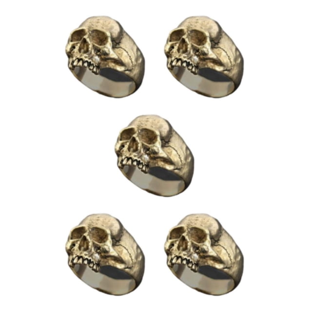 Anillo de calavera único Sonducket dorado 10