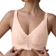 thumbnail image 5 of ATENAR Womens Bras,Wireless Bras for Women,Bras for Women,Soft,Stretch Fabric,Solid,Nylon,Pink,4XL(US:16), 5 of 9