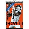 thumbnail image 4 of NFL Cincinnati Bengals - Ja'Marr Chase 23 Wall Poster with Magnetic Frame, 22.375" x 34", 4 of 10