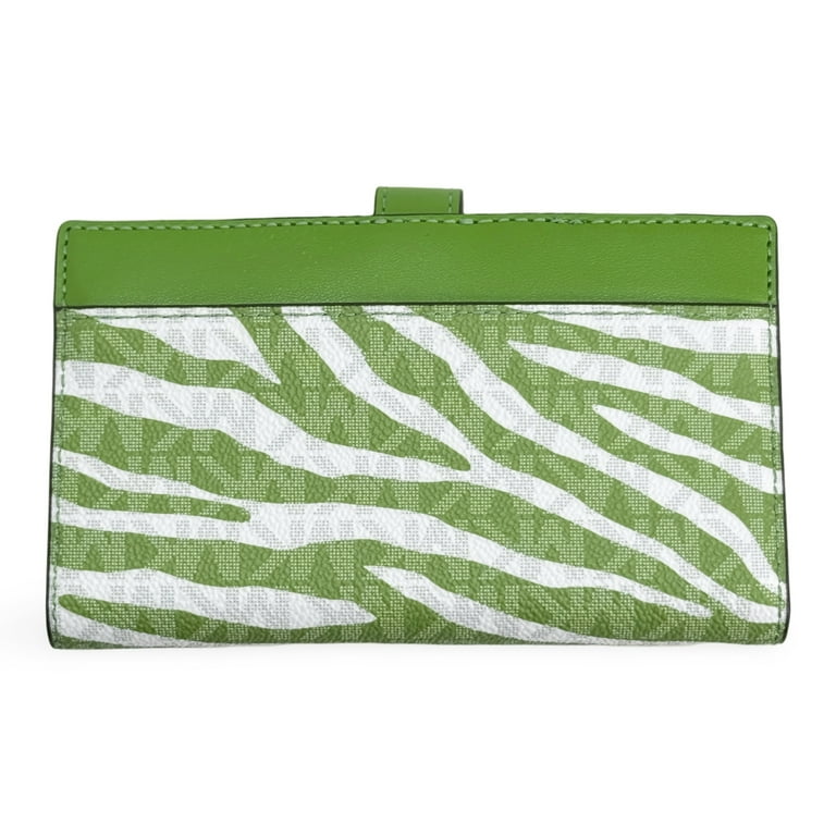 Michael Kors Women's Greenwich Medium Zebra Signature Logo Snap