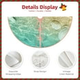 thumbnail image 3 of Sikiie Starfish And Seashell On The Beach Nativity Christmas Tree Skirt, Jesus Christian Winter Holiday Tree Mat Decoration(30-48IN)36", 3 of 6