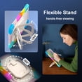 thumbnail image 5 of Dteck with Pencil Holder Case for iPad Pro 13 inch 2024,Heavy Duty Silicone Case 360 Degree Rotating Handle Stand Cover with Shoulder Strap for iPad Pro 13-in. (M4) ,Colorful, 5 of 8