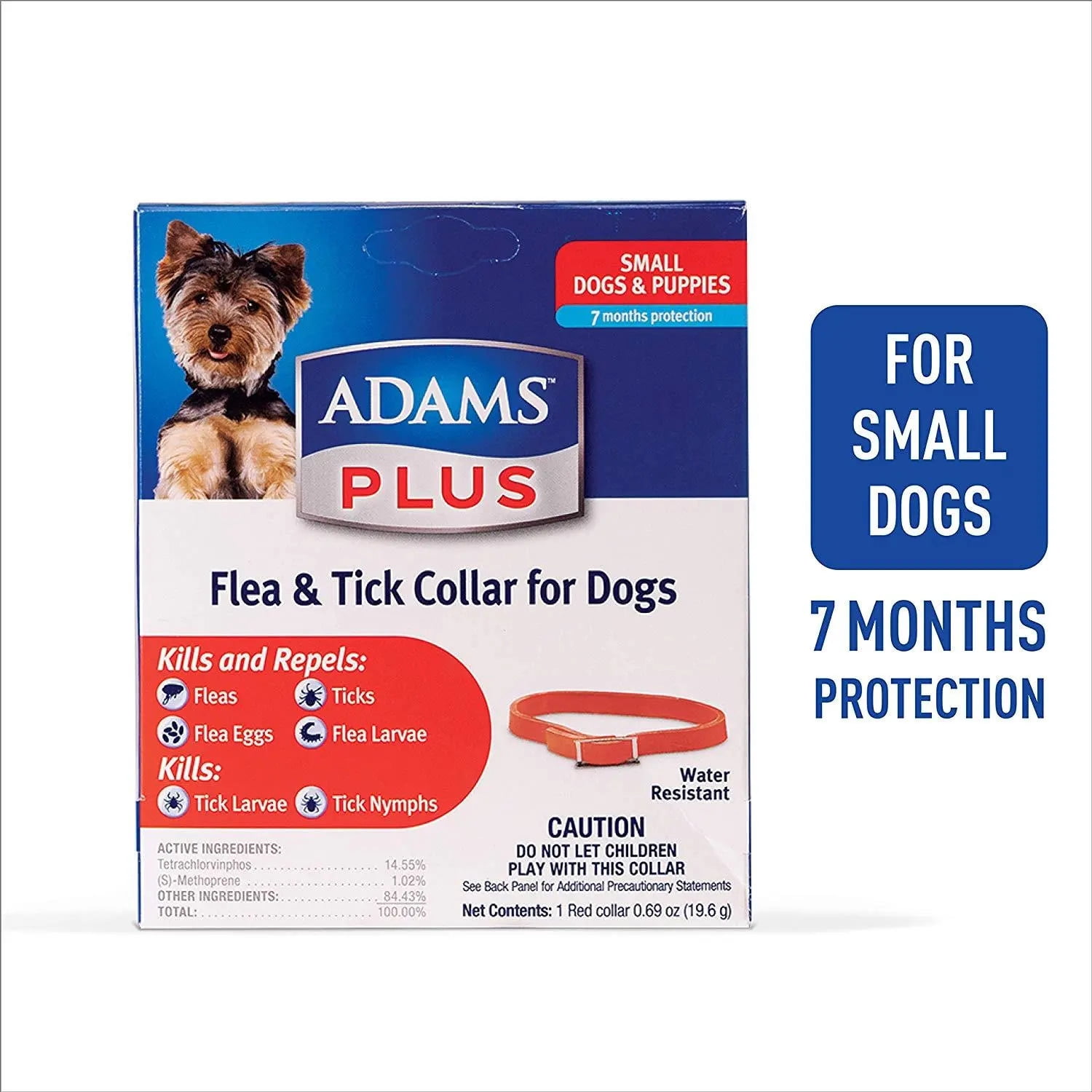 Adams Plus Flea  Tick Collar for Small Dogs  Puppies 3-Pack