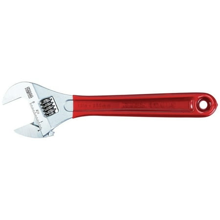 UPC: 0092644675317 | Klein Tools D507-10 10 in. Extra Capacity Adjustable Wrench – Transparent Red Handle