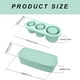 thumbnail image 2 of Silicone Ice Square Tray with Lid for 20-40 Oz Tumblers, 3 Hollow Cylinder Ice Square Molds for Mug, 2 of 5