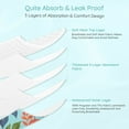 thumbnail image 5 of BELLA & PAL Blue Green Floral Female Dog Diapers, 3-Pack, Highly Absorbent Washable Diapers for Small Dogs, Leak-Proof Puppy Diapers, L, 5 of 9