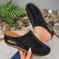 thumbnail image 4 of Clogs for Women with Rubber Sole And Distressed Faux Upper, Mule Slippers, 1 Pc, 4 of 9