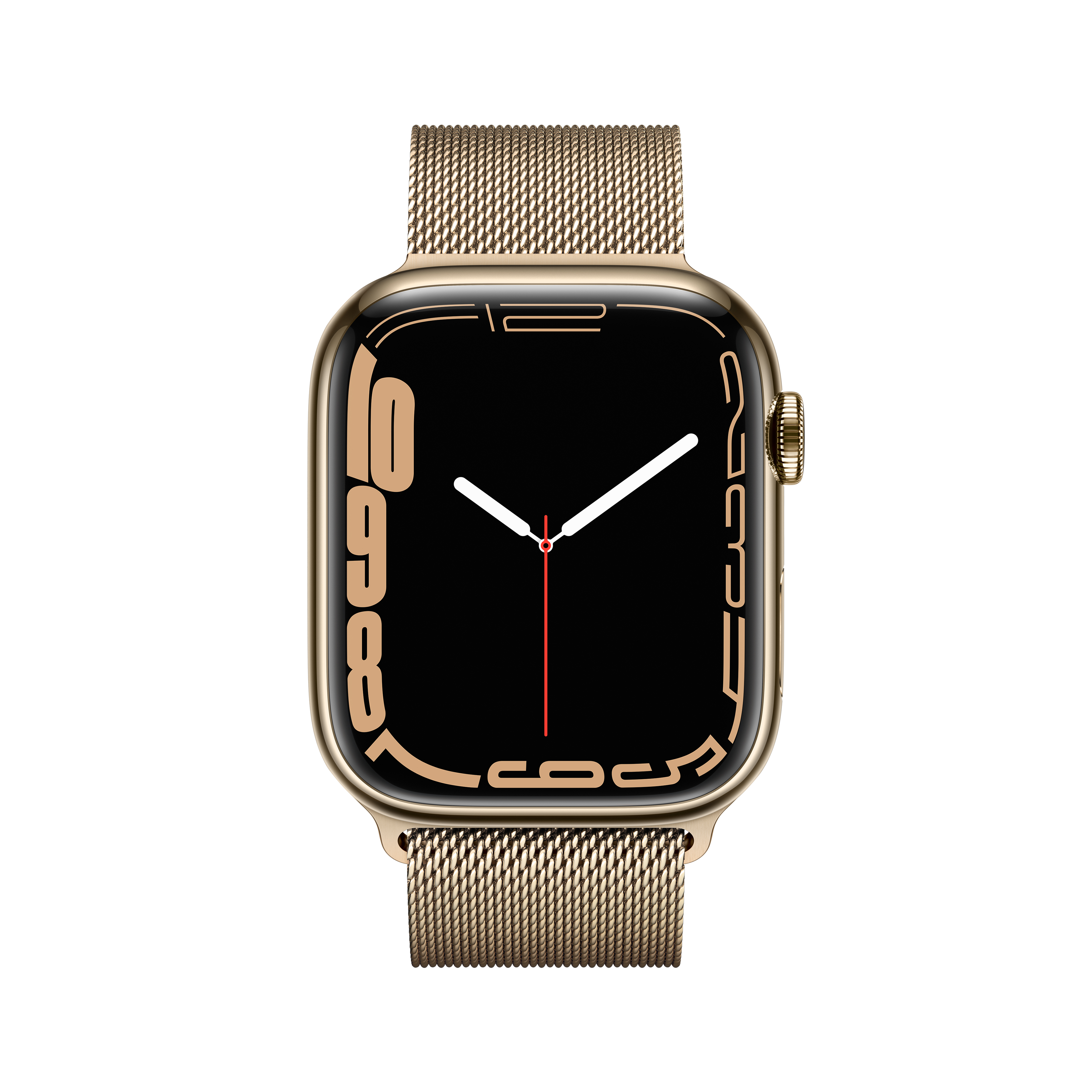 Apple Watch Series 7 GPS + Cellular, 45mm Gold Stainless Steel Case with Gold Milanese Loop - image 2 of 9