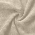 thumbnail image 3 of Beige Sweatpants Women's Solid Color Corduroy Drawstring Elastic Tie Casual Loose Pants, 3 of 5