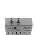 thumbnail image 3 of Leviton 4400-PC Gray 6-Outlet Surge Protector Receptacle Adapter with Coaxial CATV Cable, 3 of 5