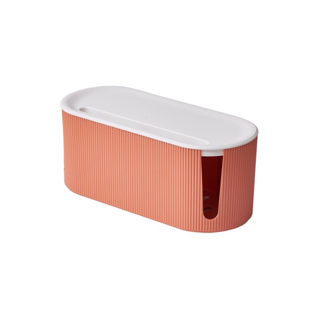 Cateissary Caja de almacenamiento de cables para el hogar, enrutador a prueba de polvo, soporte de placa, organizador, caja de gestión, soporte Almacenamiento y organización del hogar Naranja