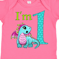 thumbnail image 4 of Inktastic Blue and Pink Baby Dragon First Birthday Boys or Girls Baby Bodysuit, 4 of 5