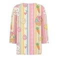 thumbnail image 6 of KDDYLITQ Women Easter Shirts 3/4 Length Sleeve Bunny Eggs Graphic Blouse Button V Neck Daisies Funny Pullover Carrots Loose 2026 Tees Pink 2XL, 6 of 6