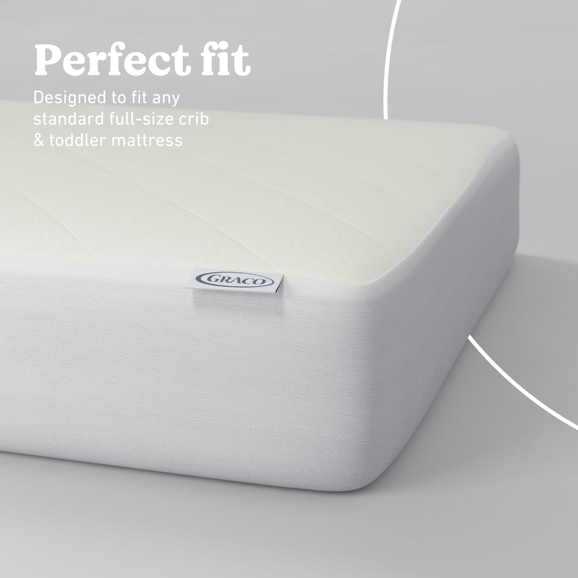 Graco Premium Waterproof Crib and Toddler Mattress Protector, 1 Pack
