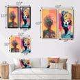 thumbnail image 4 of Designart "Iconic Polaroid Pop Art Vintage Woman Portrait I" Woman Pop Art Wall Art Set Of 2 - Glam Pink Gallery Wall Set For Home Decor, 4 of 6