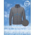 thumbnail image 4 of Little Donkey Andy Men’s Lightweight Breathable Running Golf Windbreaker Jacket Full Zip Windproof Water-resistant UPF50+ grey XXL, 4 of 7