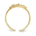 thumbnail image 2 of Diamond2Deal 14K Yellow Gold Cubic Zirconia Toe Ring for Women, 2 of 7