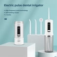thumbnail image 2 of CkeyiN Irrigateur Oral Portable 200ML, Hydropulseur Dentaire Électrique USB avec Multiples Modes, 2 of 10
