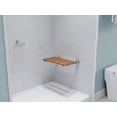 thumbnail image 3 of Anzzi AC-AZ8207 12.4 in. Rochen Series Teak Wall Mounted Shower Seat, 3 of 8