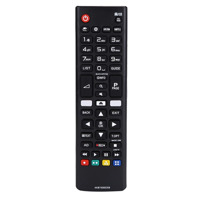 Télécommande de Télé, Télécommande Intelligente Télécommande de Télé Télécommande Universelle, Conçue pour les Téléviseurs LCD Incluant les Modèles AKB750953. Dotée d'Un Boîtier en Matériau ABS Noir avec Plusieurs Boutons pour des Fonctions comme 3D, Smart, HOME et Netflix. Offre une distance de Télécommande jusqu'à 10 Mètres et une Compatibilité Universelle avec AKB75095304, AKB75095305, AKB75095306 et AKB75095308. Alimentée par 2 Piles AAA, Non Incluses