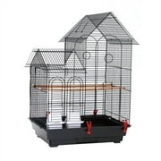 Winado Cockatiel Ranch House Double Roof Bird Cage for Parakeets Canaries Lovebirds Small Parrots Budgie Green Cheek Travel Pet Flight