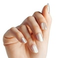 thumbnail image 2 of KISS imPRESS Color FX  Short Oval Press-on Nails, Silver, 30 Pieces, 2 of 11