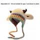 thumbnail image 5 of Guardurnaity Gorro de reno de peluche, adorable, 2 en 1, con astas, multifuncional, cómodo de llevar, de alta calidad, para mujer (53-58 cm). Sombreros beige, 5 of 6