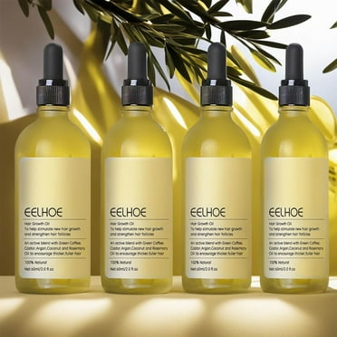 Hair Oil, Natural Vegan Hair Growth Oil,Vegan Organic Natural Hair Oil, Natural Hair Growth Oil (4 PCS)