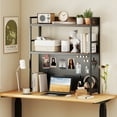 thumbnail image 4 of Gymax 2-Tier Countertop Desktop Bookshelf w/ Metal Pegboard 2 Anti-tipping Devices, 4 of 10