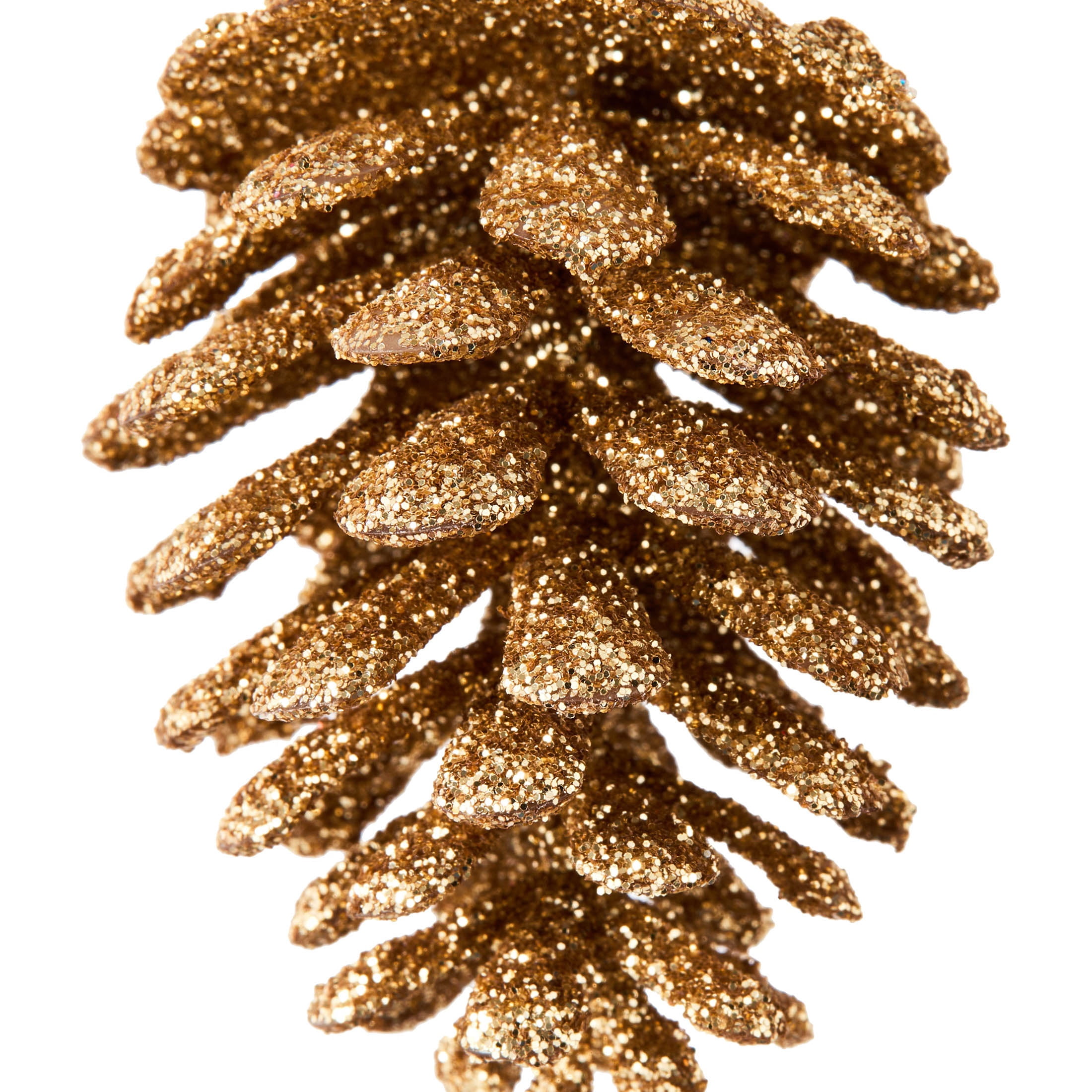 12-Count Gold Glitter Pinecone Christmas Ornaments, 2.4", by Holiday Time