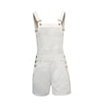thumbnail image 4 of Fesfesfes Jeans for Women Cute Casual Sports Double Shoulder Pocket Easy Jeans Rompers, 4 of 8