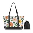 thumbnail image 7 of FORMRS Canvas Laptop Tote Bag for Women with 15.6" Computer Compartments Shoulder Handbag, Retro Colorful Flowers, 7 of 7