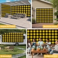 thumbnail image 6 of Black Yellow Plaid Garage Door Cover Banner 7 x 16 FT, Retro Country Buffalo Check Gingham Garage Door Curtains Backdrop with Grommets for Indoor Outdoor Wall Party Porch Yard Decorations Background, 6 of 9
