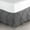 Dark Gray Solid, variant on EASY BEDDING-100% Microfiber, Easy Fit 22" Tailored Drop, Pinch Pleated Bed Skirt-Black Solid, King Size