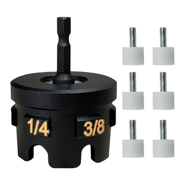 Accesorio de taladro con cremallera para tuercas, destornillador de tuercas con vástago hexagonal, mantenimiento, extracción rápida y resistente de tu