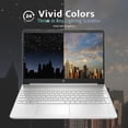 thumbnail image 4 of HP 15.6" Touchscreen Laptop, 11th Gen Intel Core i3-1115G4 Processor, 32GB RAM, 1TB PCIe SSD, Intel UHD Graphics, HD Webcam, WiFi, Win11, Silver, 32GB Snowbell USB Card, 4 of 9