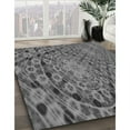 thumbnail image 3 of Ahgly Company Machine Washable Indoor Square Transitional Gunmetal Gray Area Rugs, 5' Square, 3 of 7