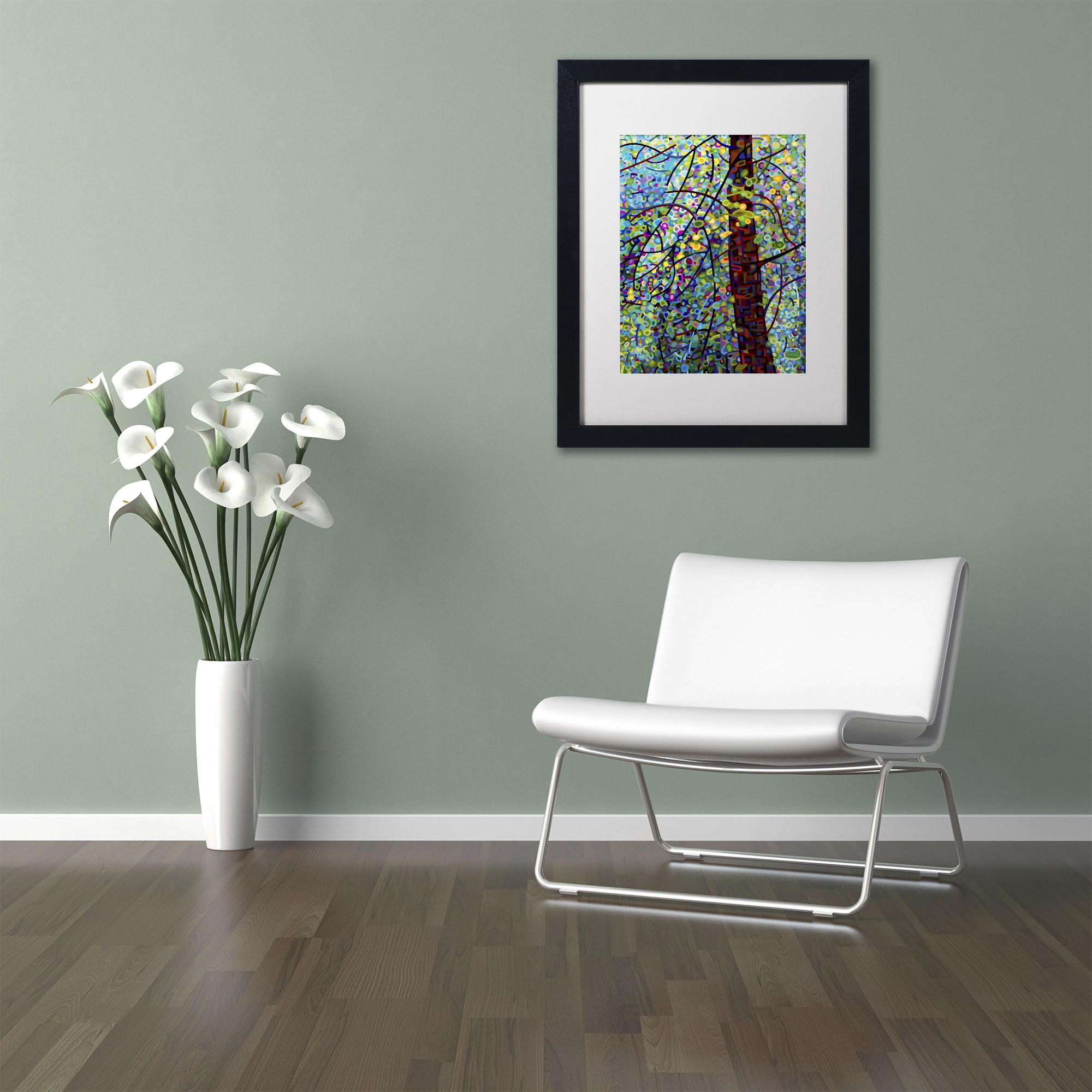 Mandy Budan 'Pine Sprites' Matted Framed Art