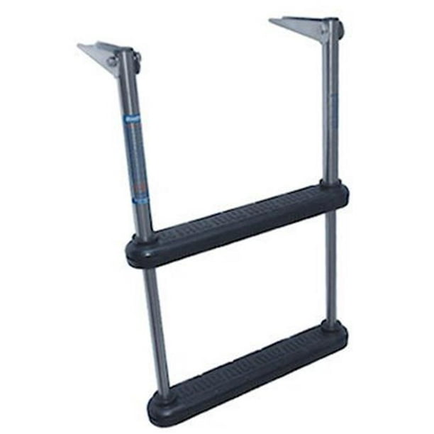 Windline TDL2 2 Step Telescoping Over Platform Boat Ladder Walmart