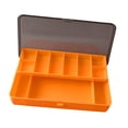 thumbnail image 4 of Caja de señoría de pesca Baja de señora Multifuncional con divisores Cebos de almacenamiento de organizador de equipos de pescadores para regalos al Naranja, 4 of 8