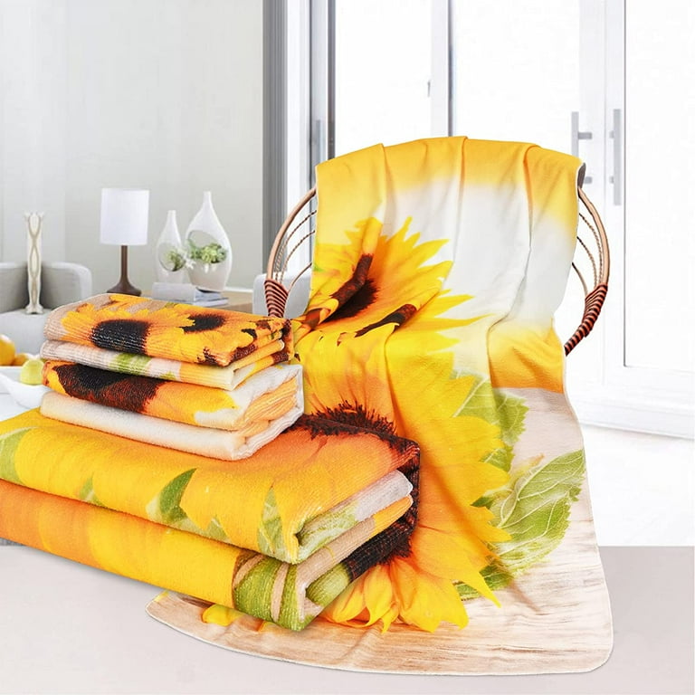 Yellow patterned bath towels hotsell