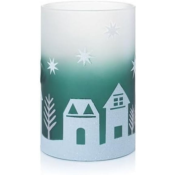 Yankee Candle Large Winter Village Glass Jar Candle Holder