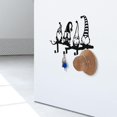 thumbnail image 2 of Gnomo de metal para soporte de llave, elfo sin rostro, montado en la pared, para llavero, con 4 ganchos para entrada, armario decorativo de pared Feliz Sencillez, 2 of 5