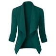 thumbnail image 6 of Clearance! Lisingtool Blazers for Women Women Blazers Coat Slim Cardigan Work office Suit 3/4 Sleeve Jacket formal Coat Green Promotion Sale, 6 of 6