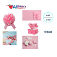 thumbnail image 4 of Pink Flora Satin Pull Bows – 4" 18 Loops, 10-Pack | Easy to Assemble, Premium Gift Wrap & Decoration for Holidays, Weddings, Baby Showers | A1 Bakery Supplies, 4 of 4