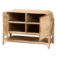 thumbnail image 3 of bali & pari Gitano Bohemian Natural Rattan 2-Door Storage Cabinet, 3 of 9