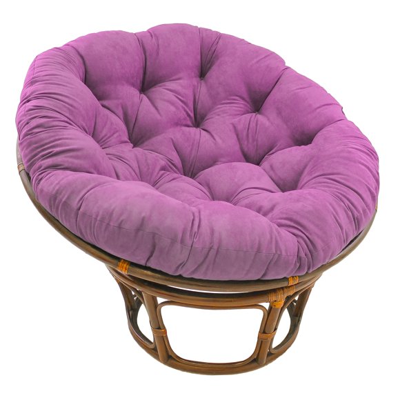 Papasan Chair International Caravan Ratán de 42 pulgadas con cojín