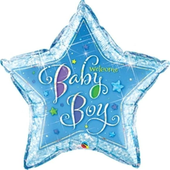 Anagram 89163 36 in. Welcome Baby Boys Stars Foil Balloon