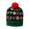 thumbnail image 2 of Gorro de Navidad Gorro de Punto Informal Gorro de suéter para Interior y Exterior Año Nuevo Papá alces Yuyangstore Gorro de invierno, 2 of 7